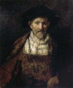 REMBRANDT Harmenszoon van Rijn, Portrait of an Old Man in Period Costume
